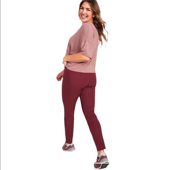 Old Navy “Briquette Coral” High Waist Ankle Length Pixie Pant - Picture 8 of 11